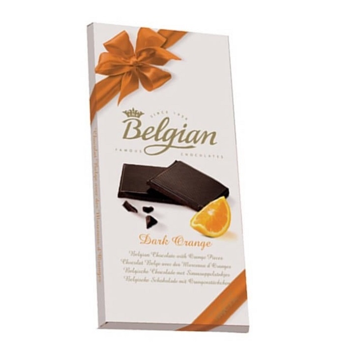 Belgian Dark Orange Chocolate Bar 100G – ChocoLounge