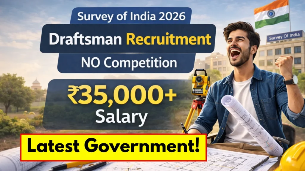 Survey Of India Draftsman Recruitment 2026